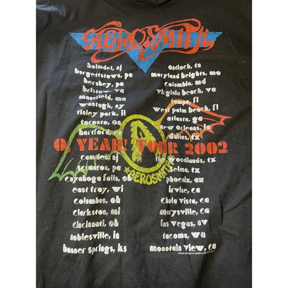 Vintage Aerosmith 2002 O Yeah Tour T-Shirt | Men’s XL | Y2K Rock Tee - Picture 5 of 8